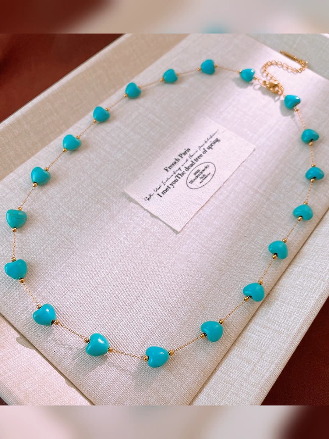10# necklace-blue love