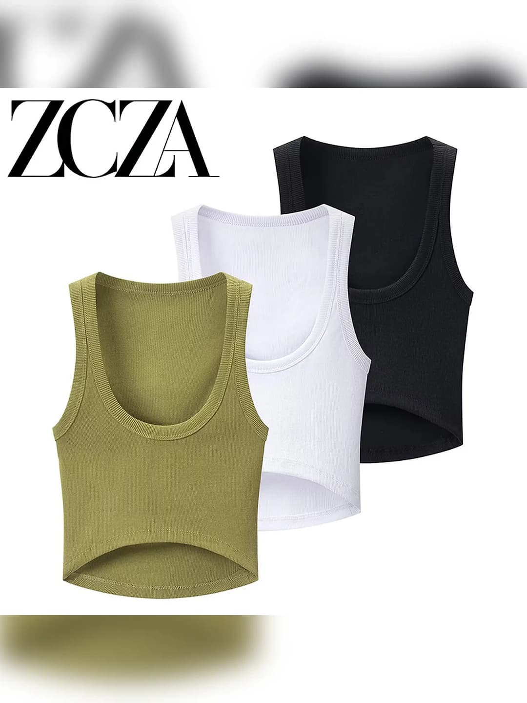 Women's sleeveless crew neck stretch fabric crop top
