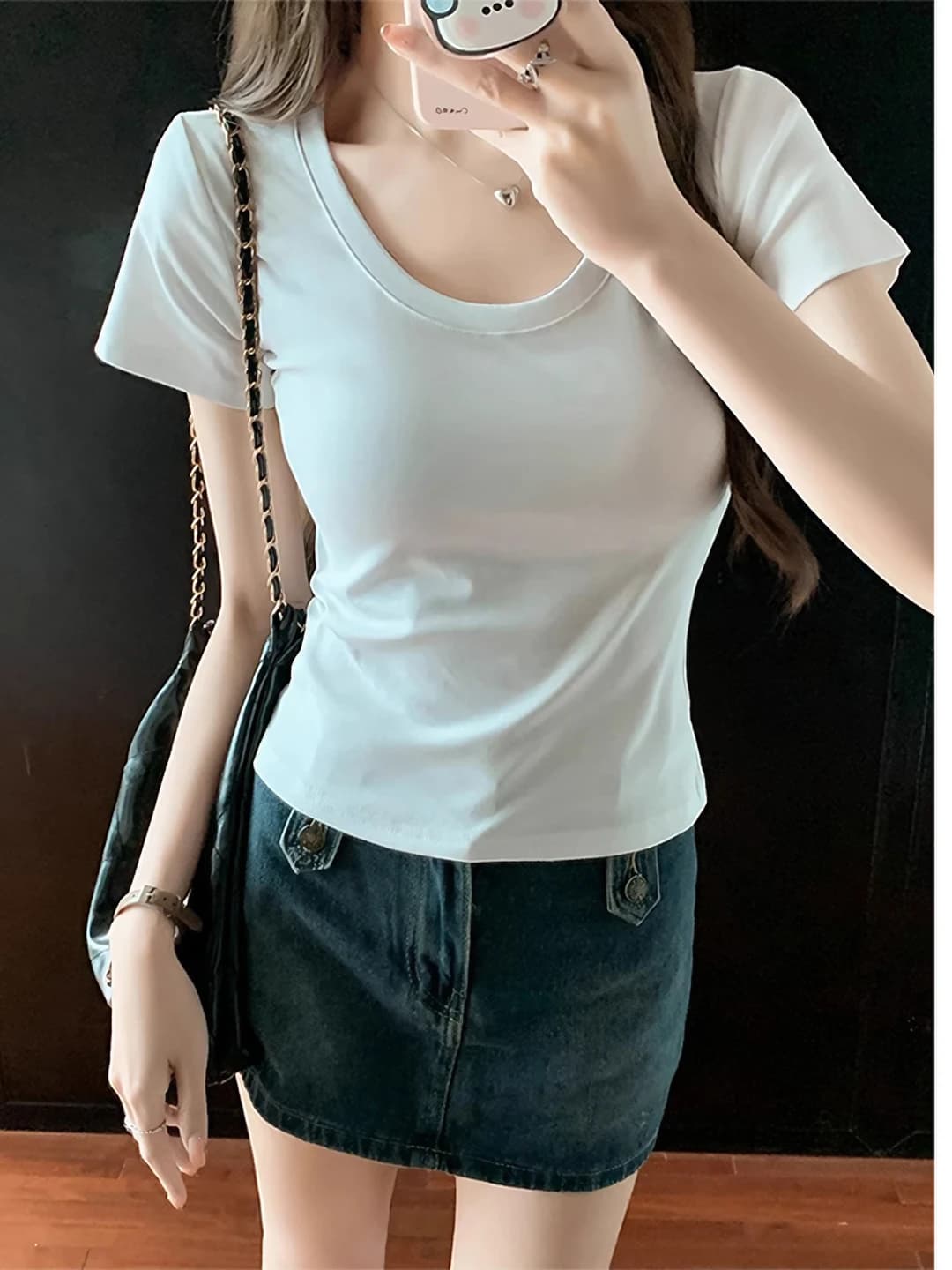 White (U-neck)