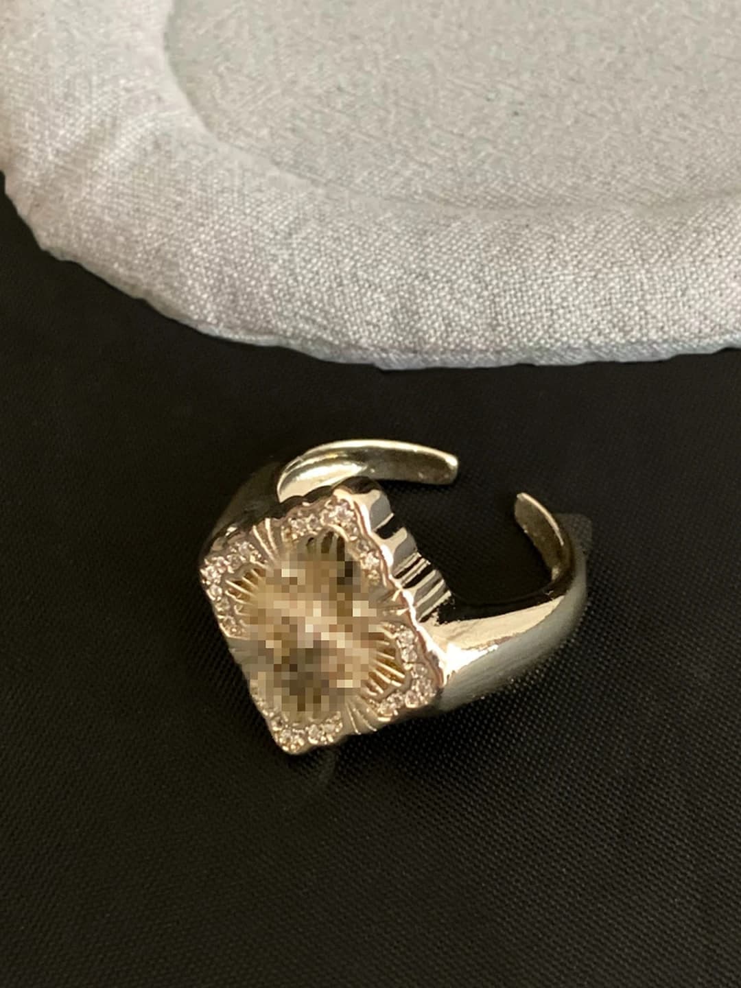 Gold coffee ring