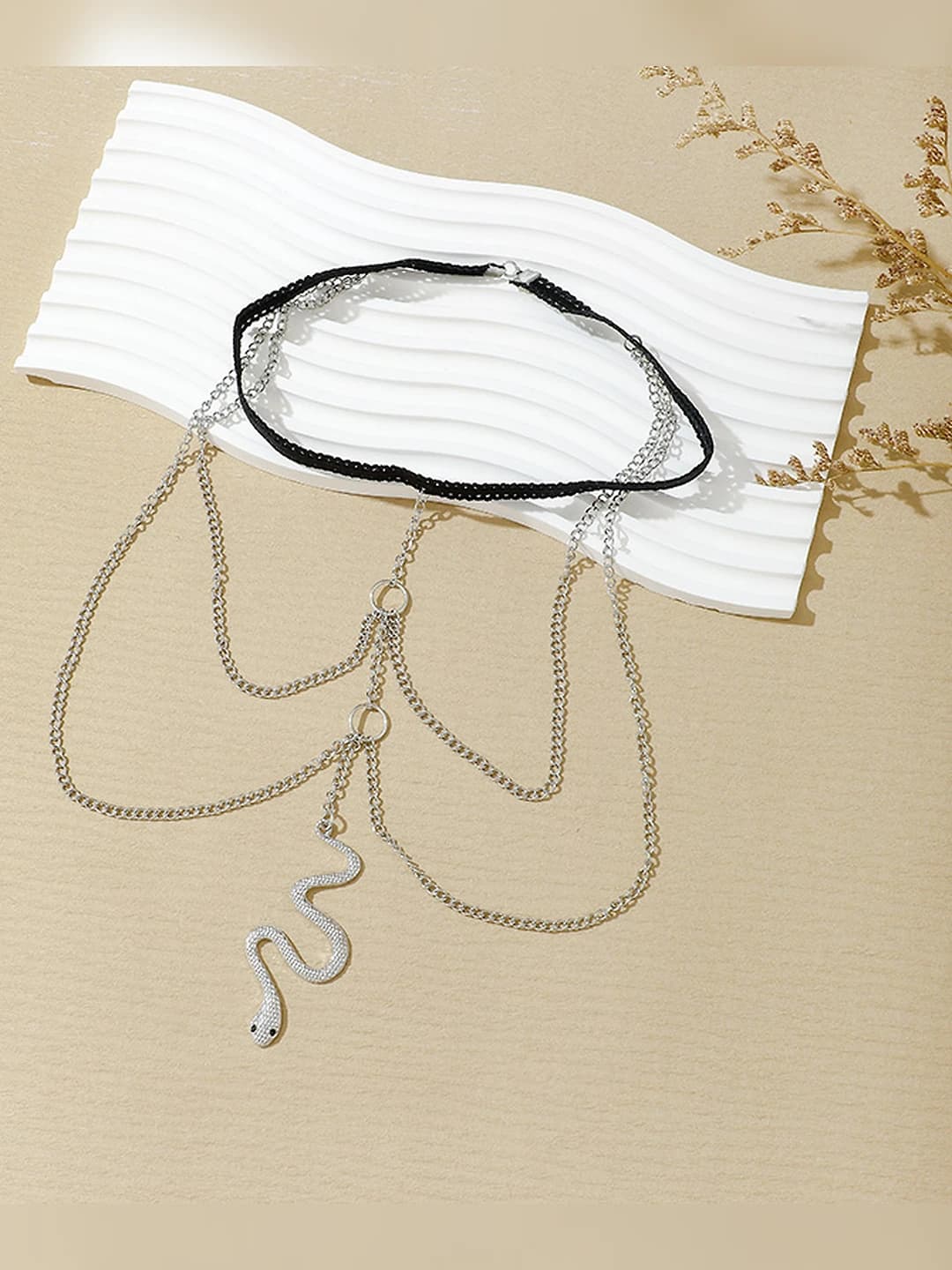 Sku7341 Krepil ilon Kumush