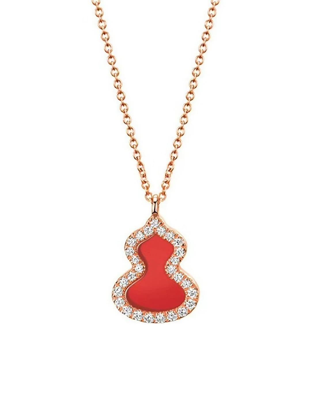 Champagne gold + red agate