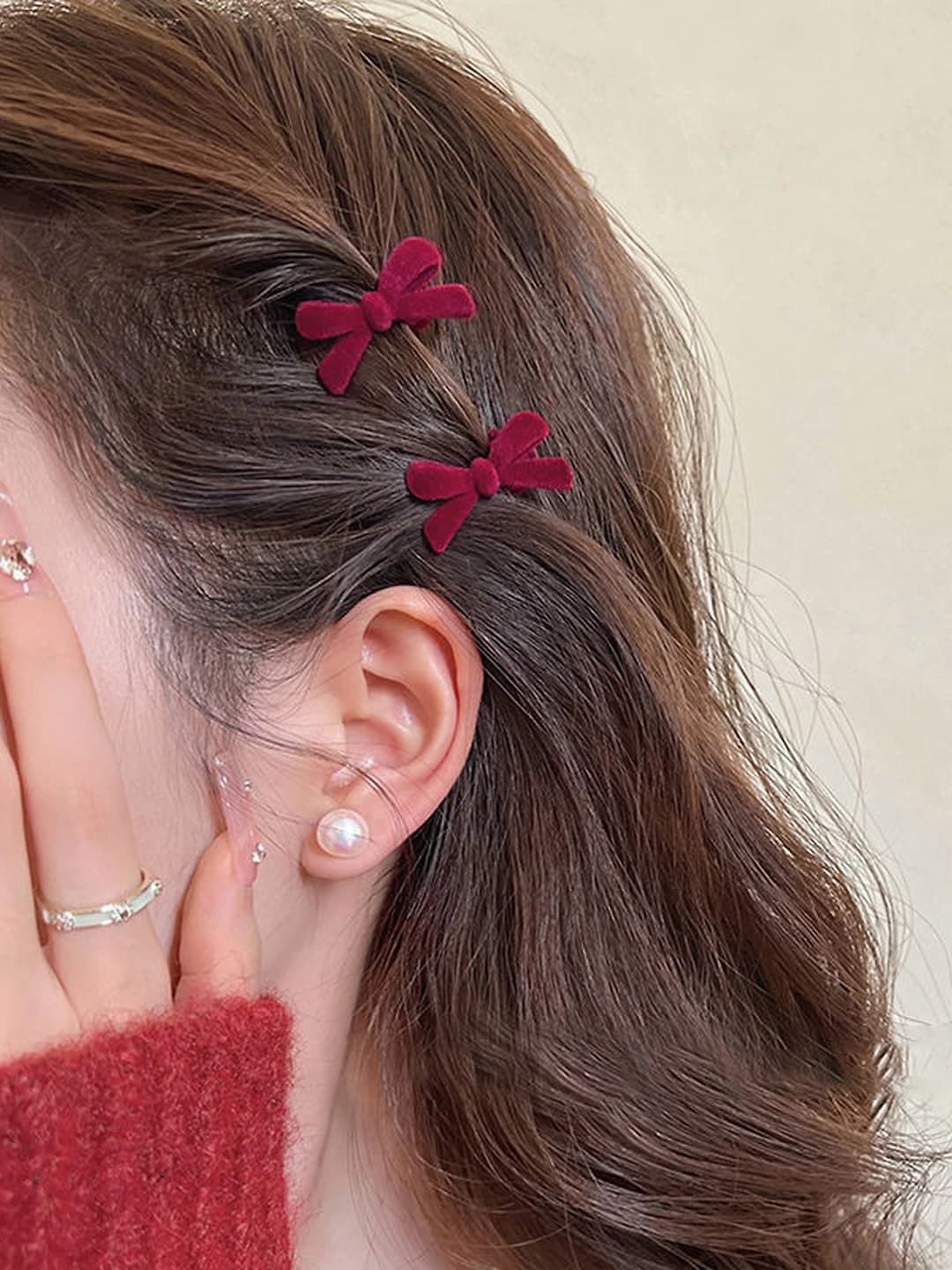 2# Alloy red double clip