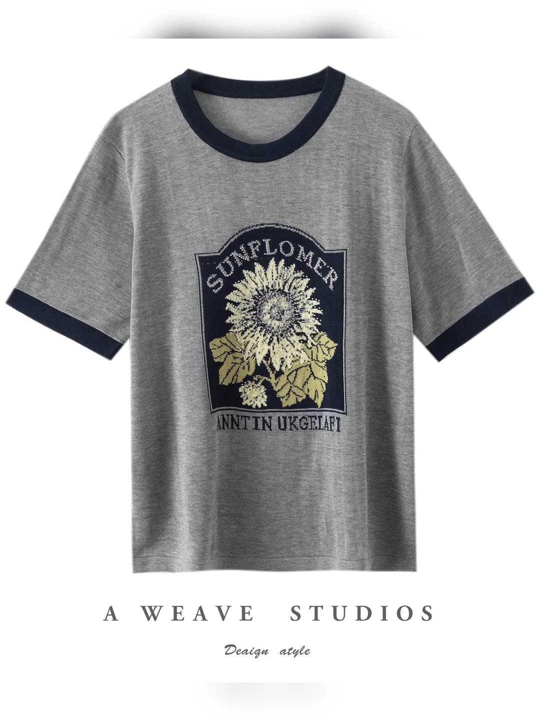 Ayollar uchun yozgi T-shirt, kalta yeng, dumaloq yoqa, yupqa, trikotaj sviter, 2026