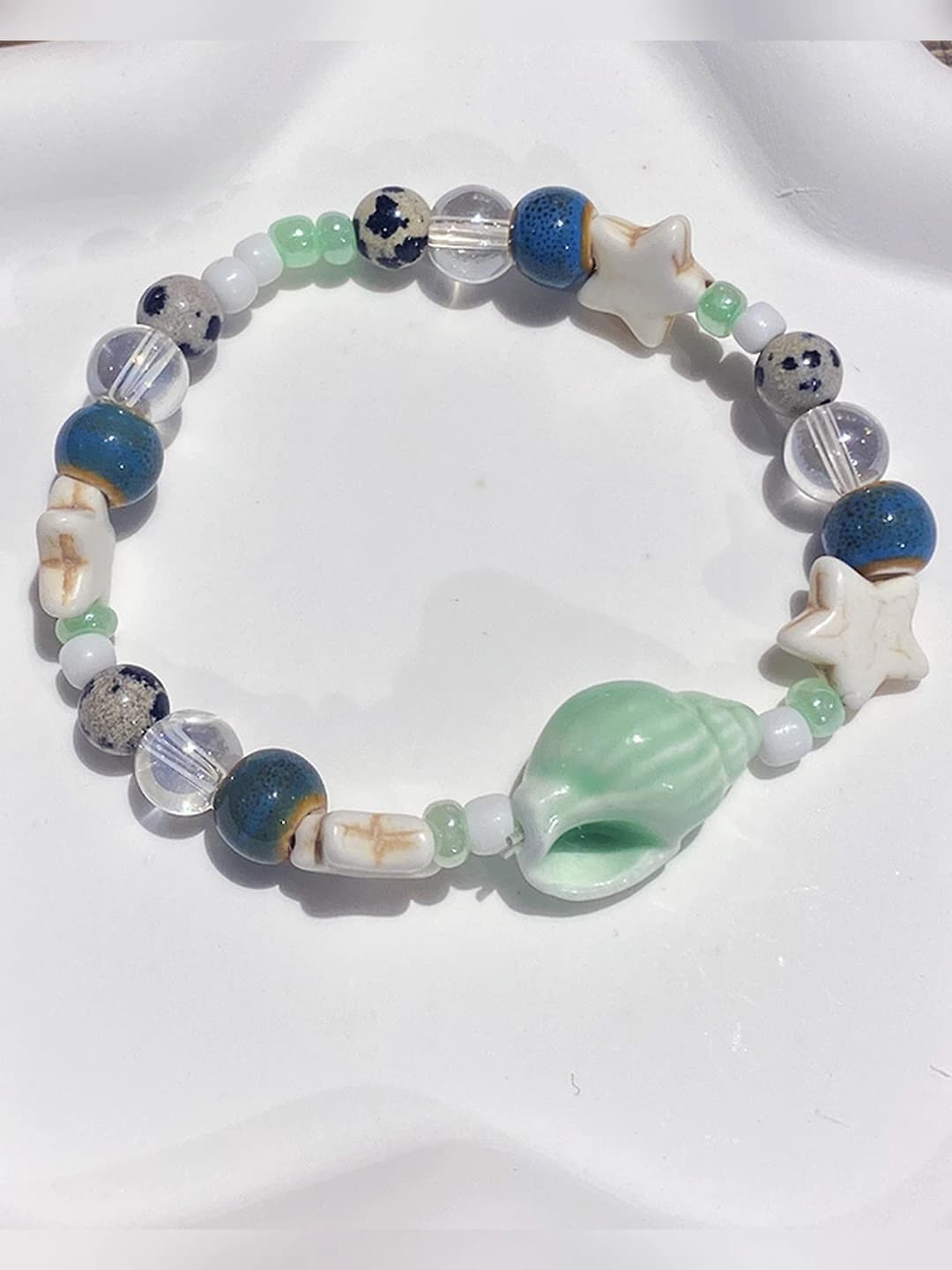 Green Conch Ceramic Bracelet (Bag)