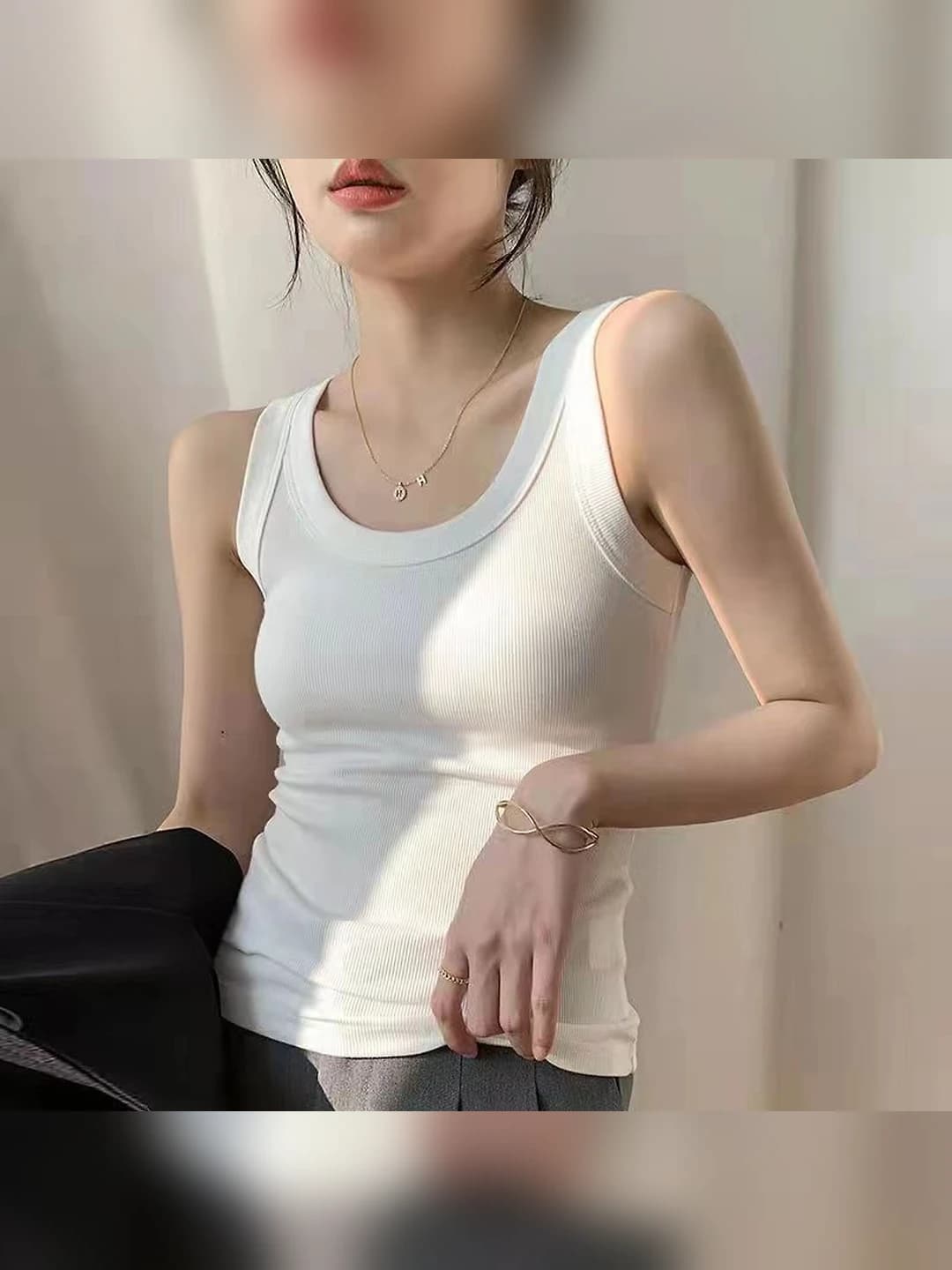 White Threaded Cotton