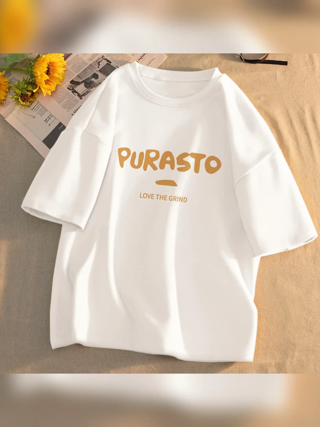 Белый, буквы PURASTO