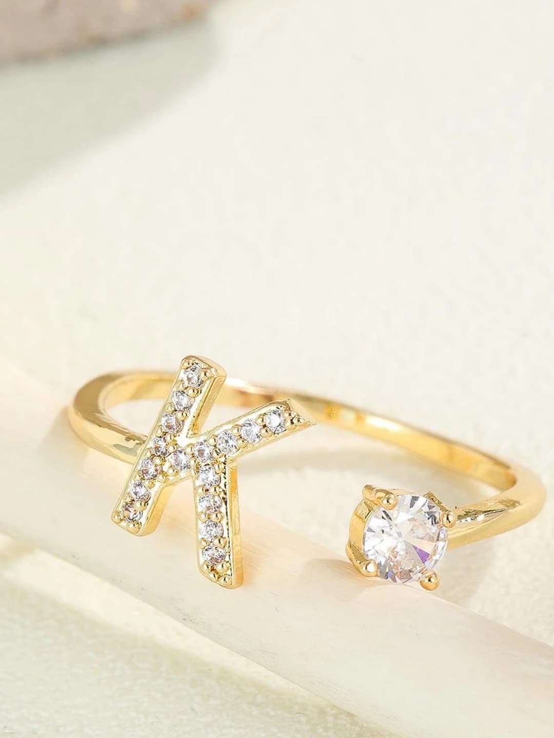 Gold letter K
