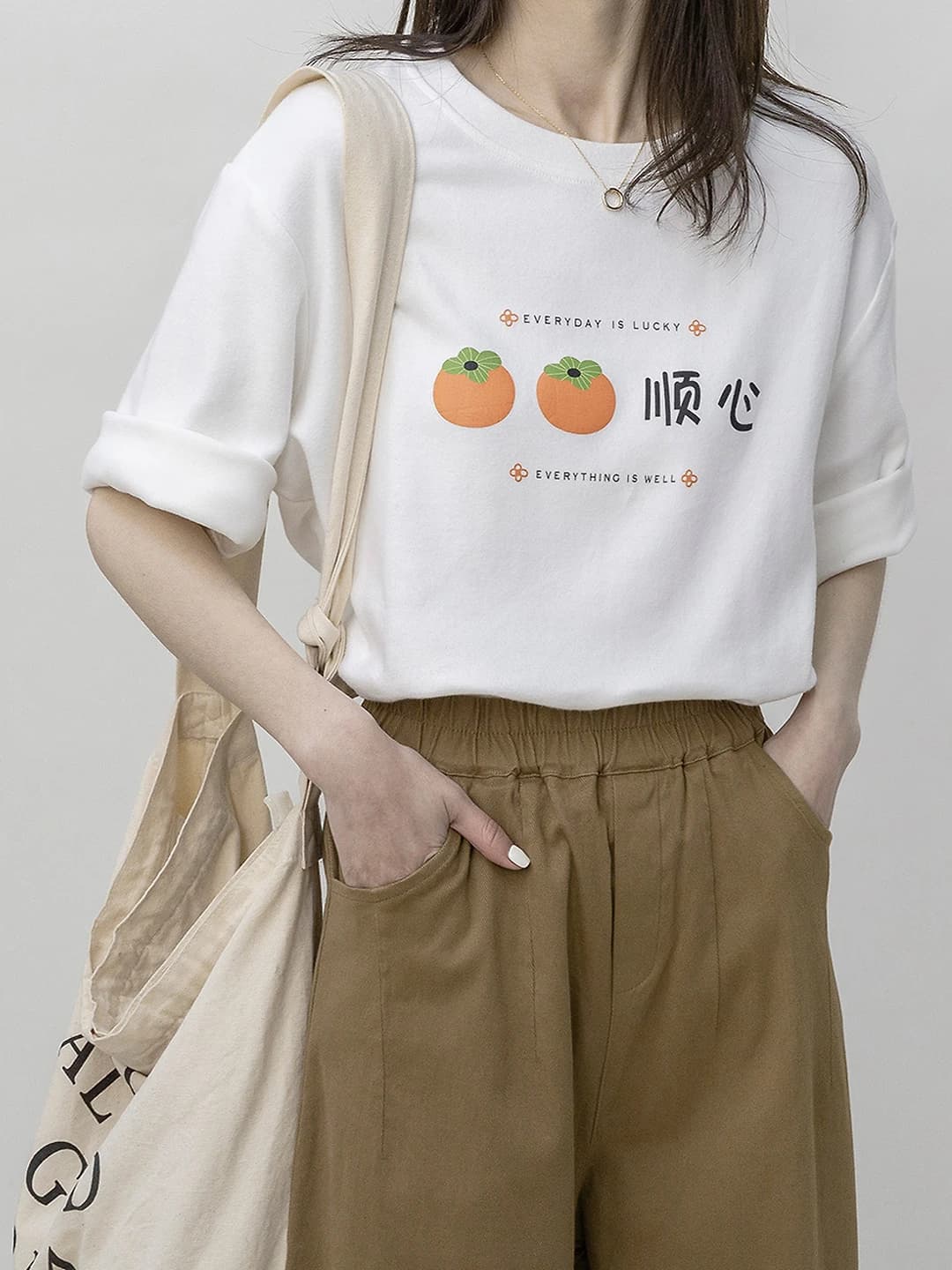 2026 Summer Women's Pure Cotton Printed Loose Fit Short Sleeve T-shirt