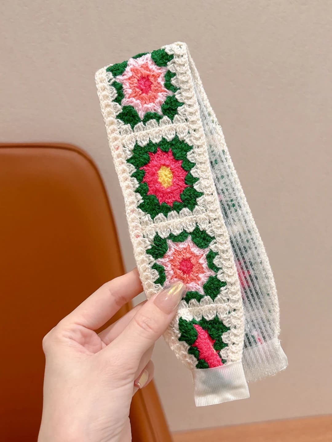 9# Beige floral variant 37.5 cm