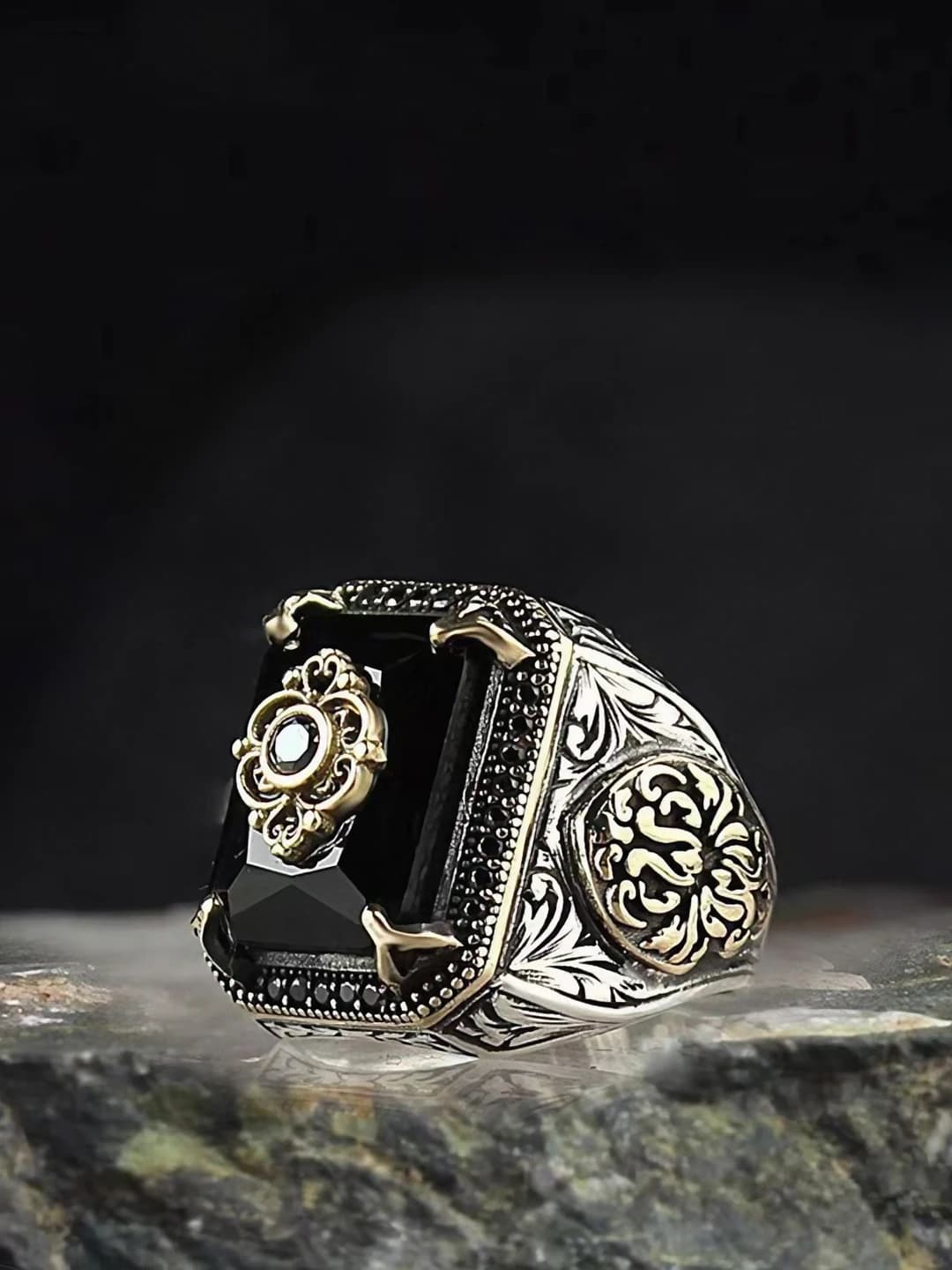 Black rhinestone