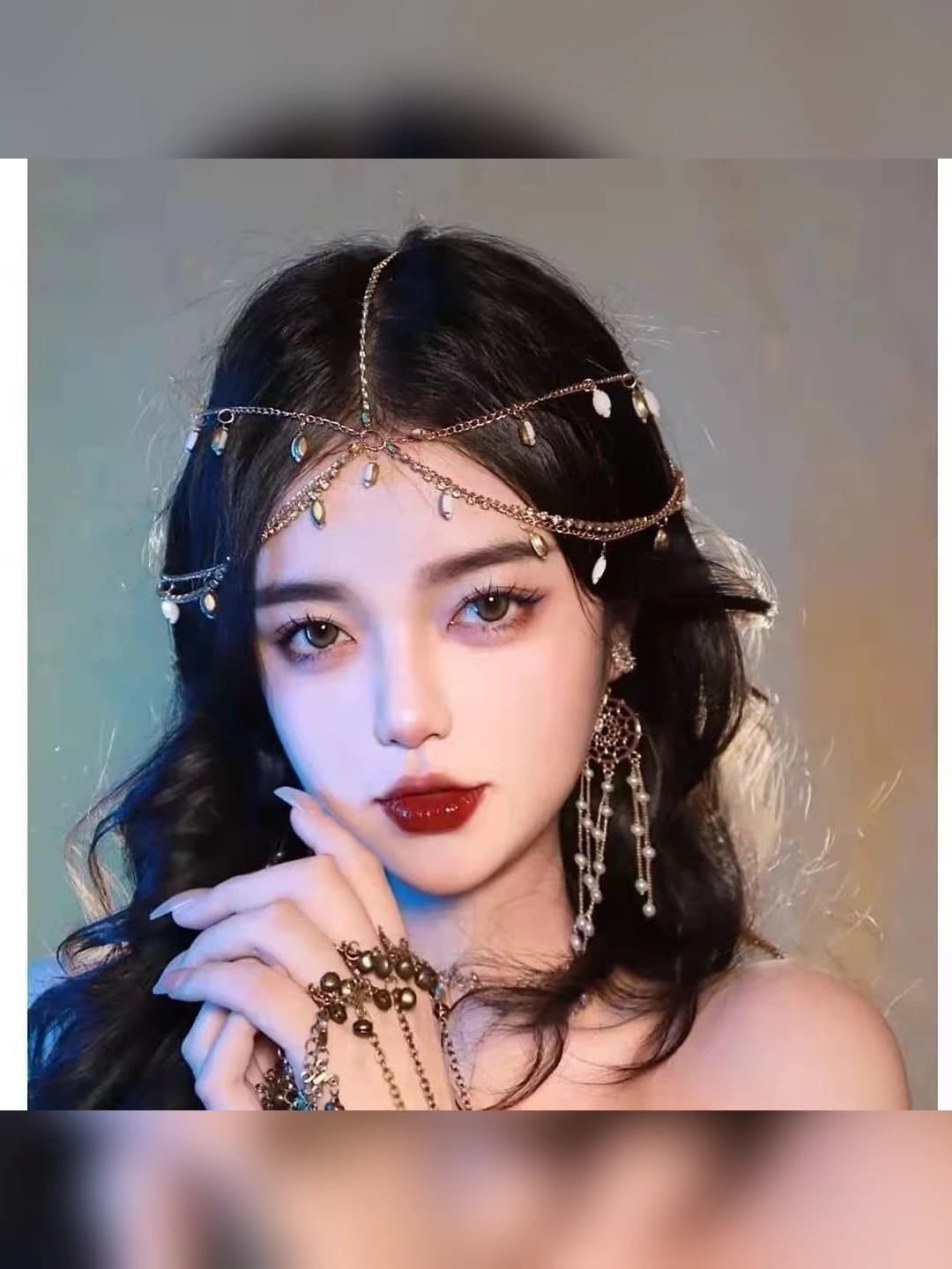 Gold headpiece 40723