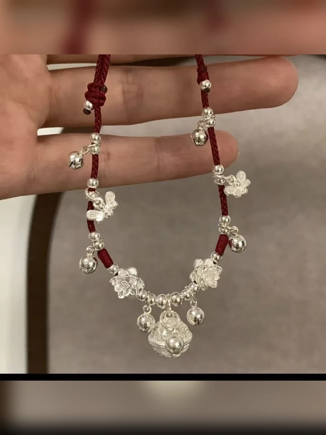 Women's elegant bracelet, style: alternative, material: alloy, type: anklet, design: chinese style, as a gift