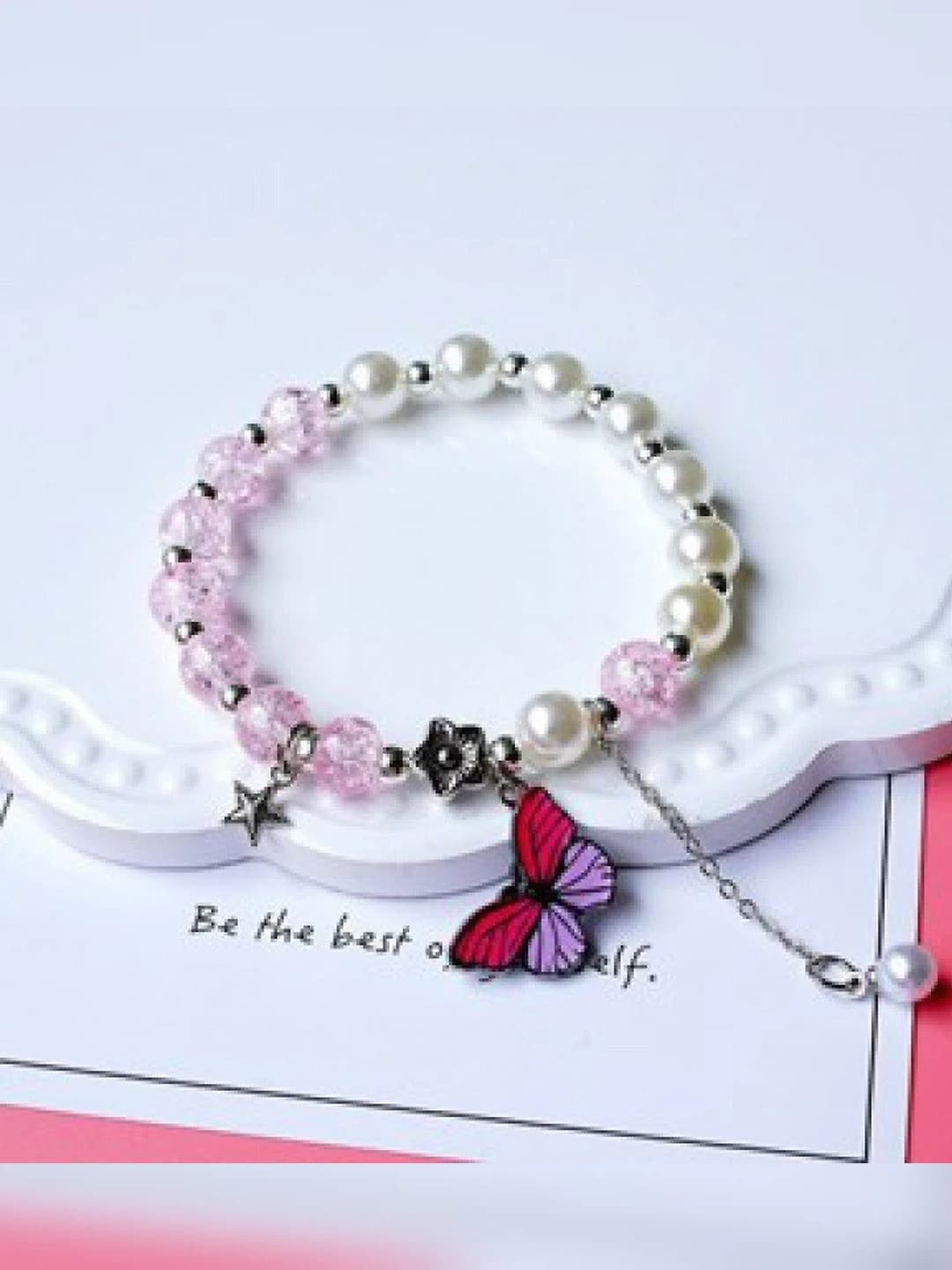 Red-purple butterfly pearl