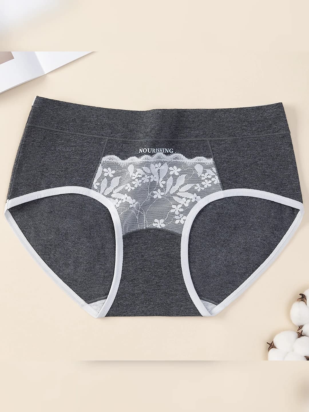 Deep Flower Gray