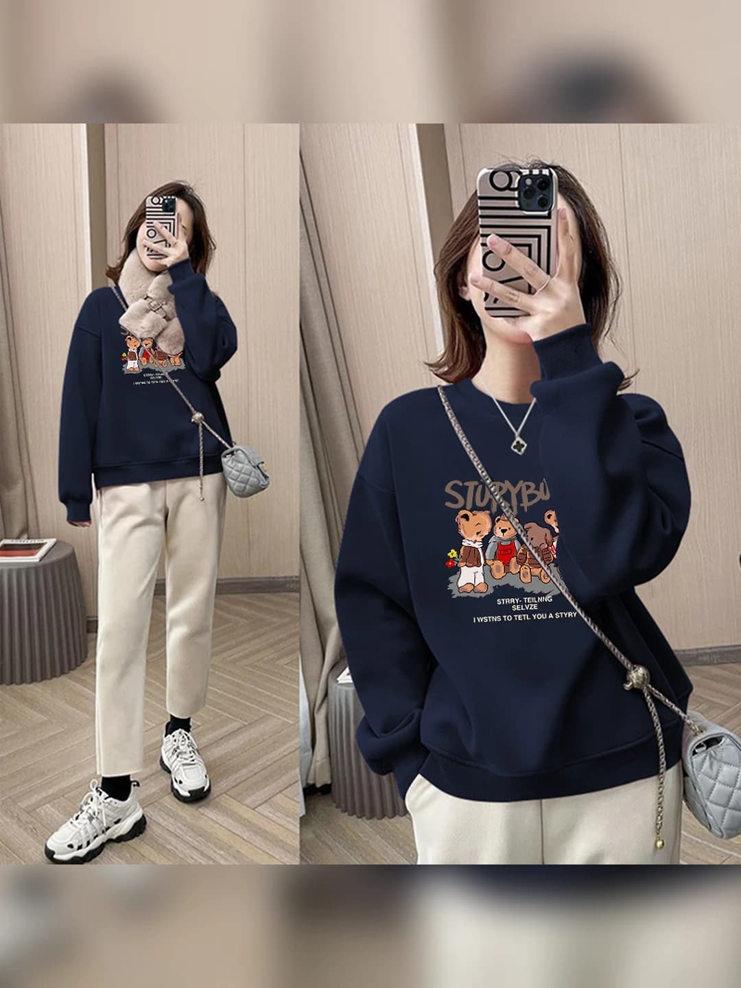 Navy, thin, 4 bears