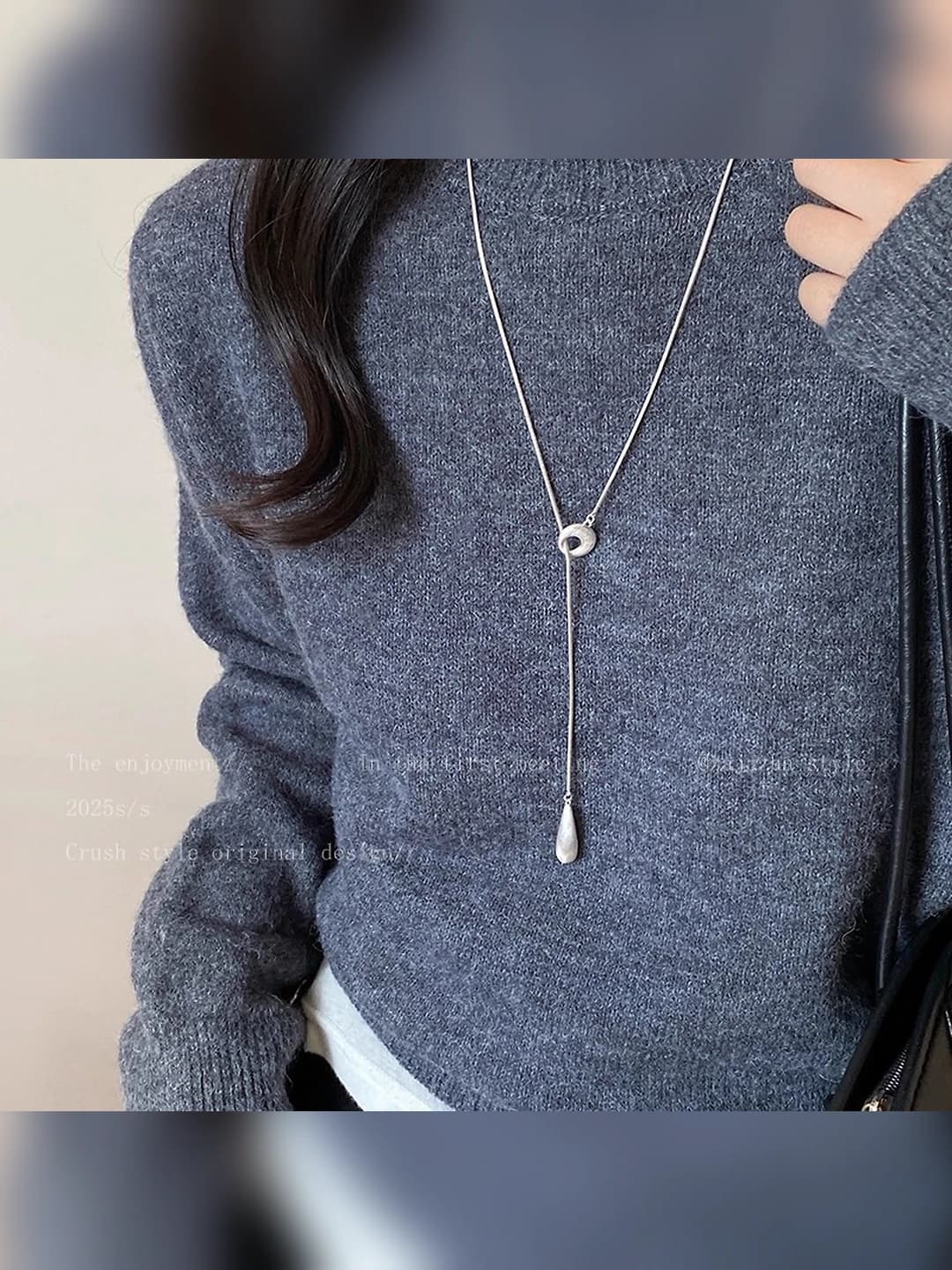 Matte silver drop