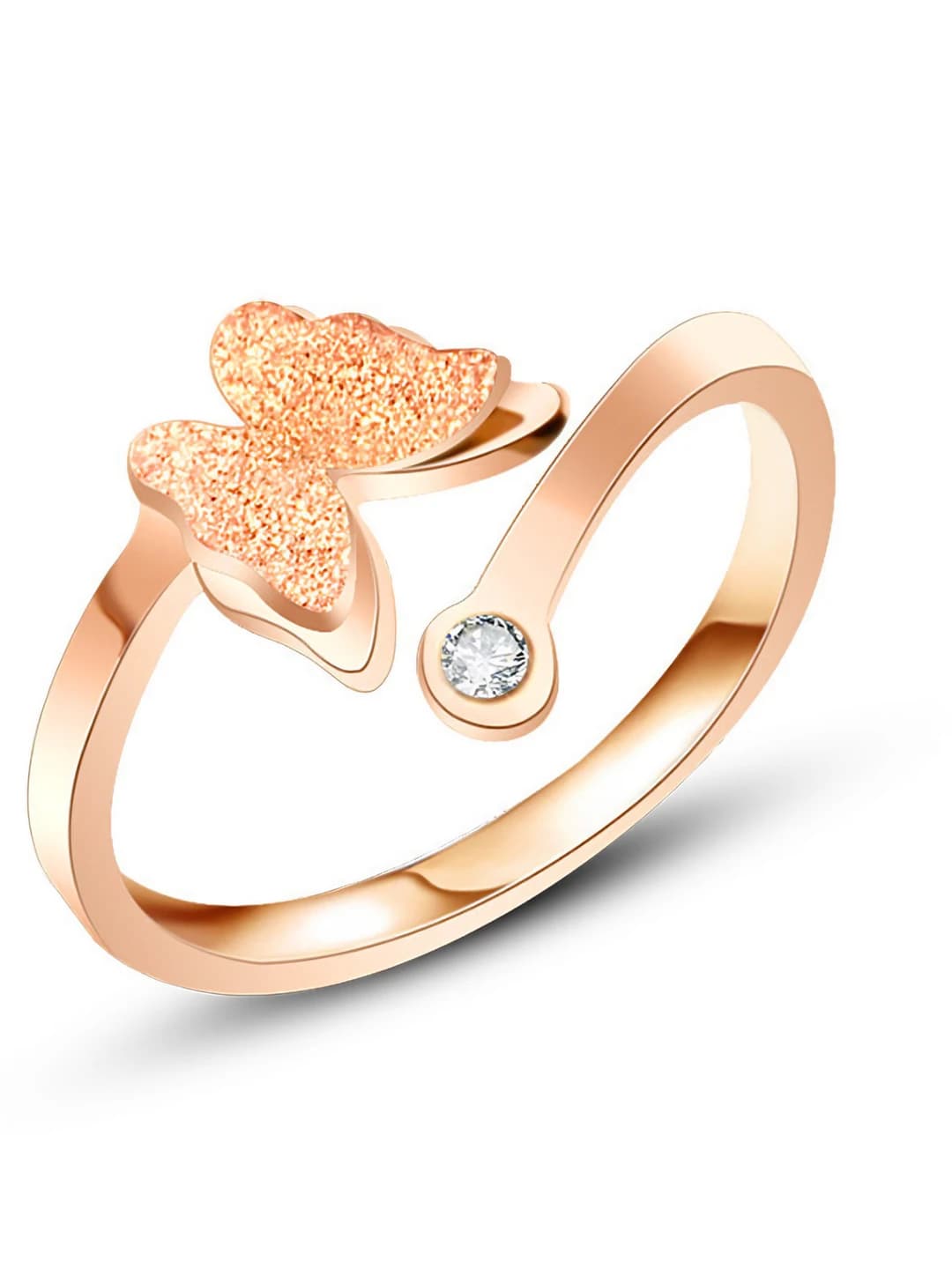Open matte butterfly-Rose gold