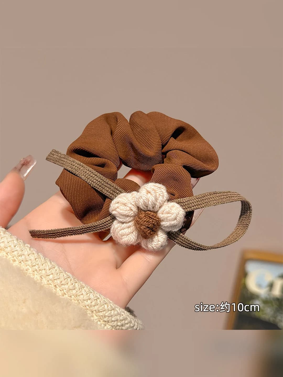 Coffee hair tie