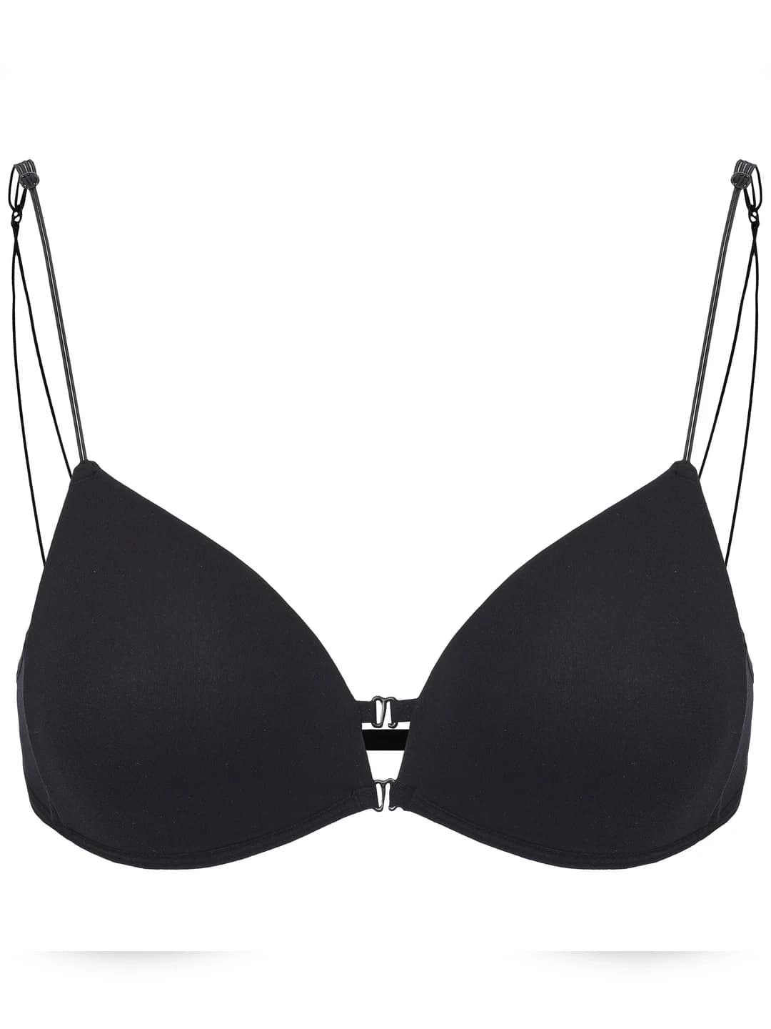 Women's French sexy thin bra, front closure, thin straps, seamless, breathable, triangle cups, wire-free