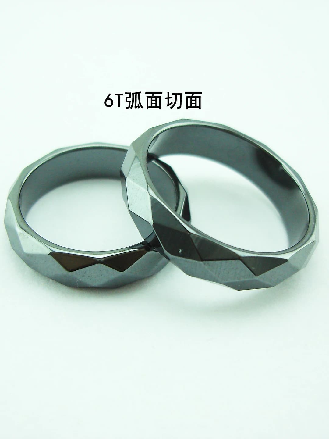 6T Black faceted magnetic 6