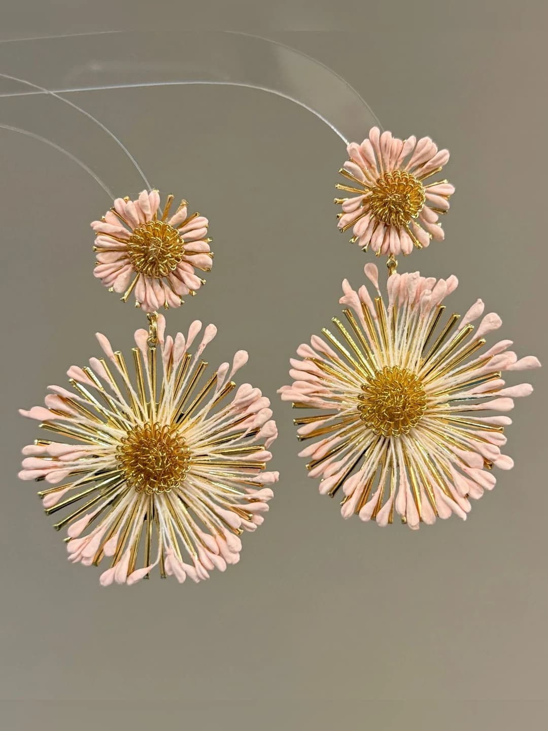 Pink firework studs