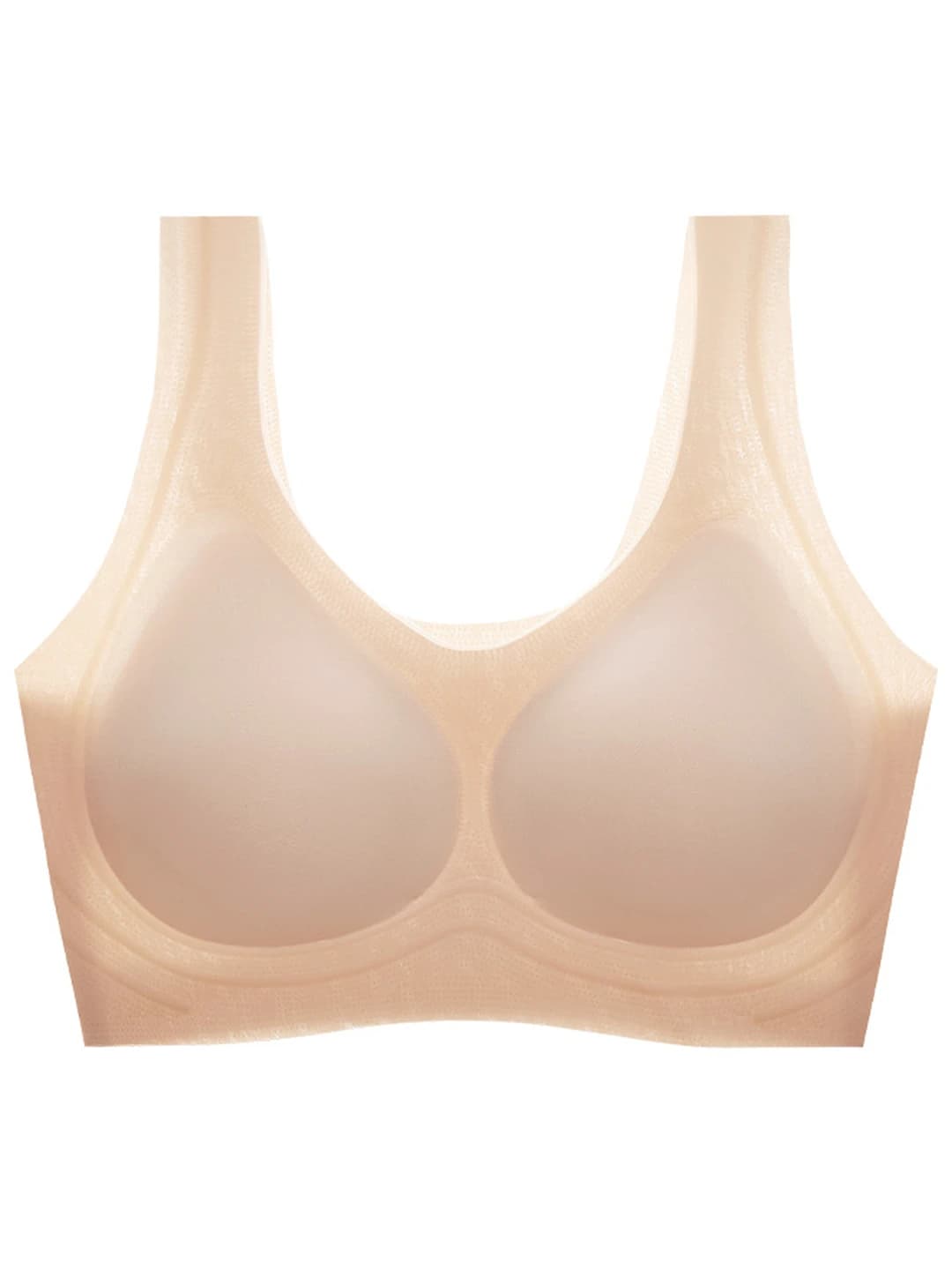 Invisible nude (wide straps)