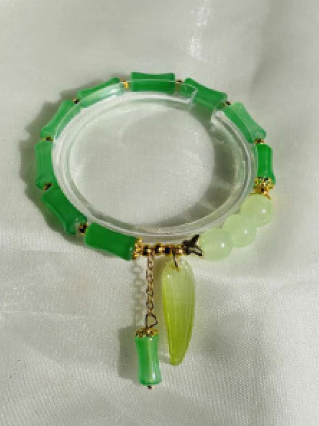 Tender green growth bracelet