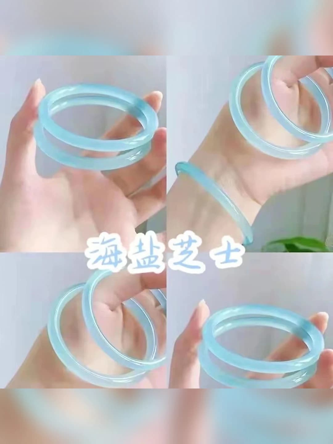 Ayollar uchun shisha imitatsiya yun jingil qo'ng'iroq halqa, ingichka zanjir, qora uzum rang, hanfu aksessuar, 58mm va 62mm