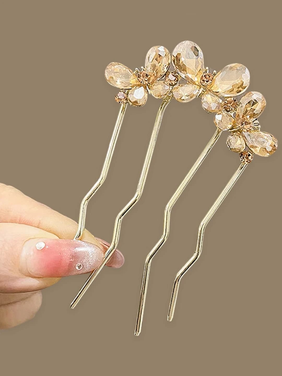 2# Gold butterfly comb