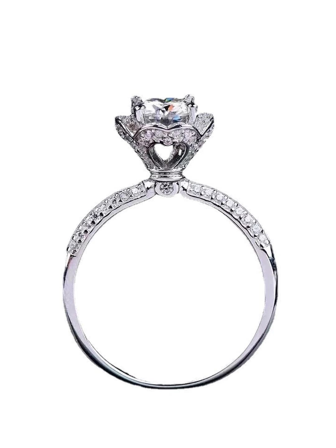Высокая посадка, сердечко, 2 ct (8 мм)