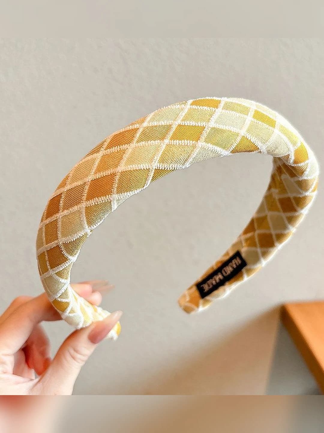 4# Yellow plaid, 3 cm