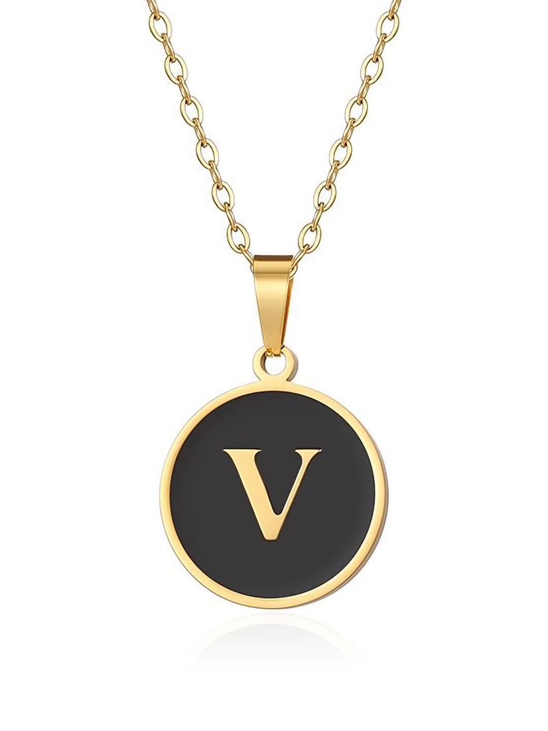 Gold letter - V