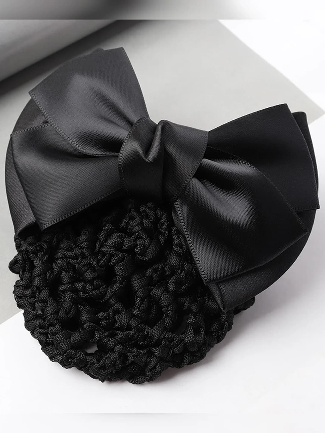 2-section, bow, black, black mesh