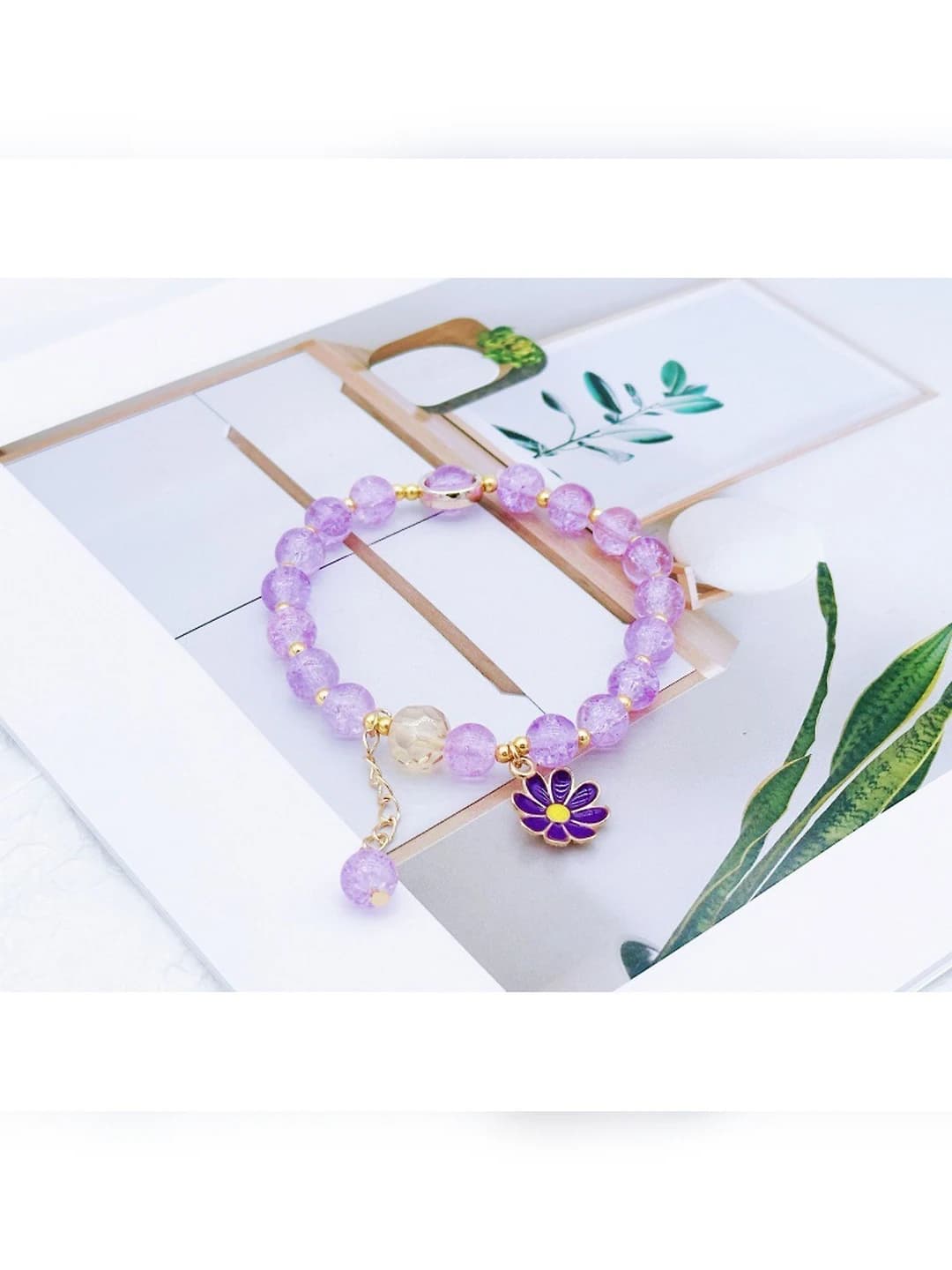 Purple small daisy chain