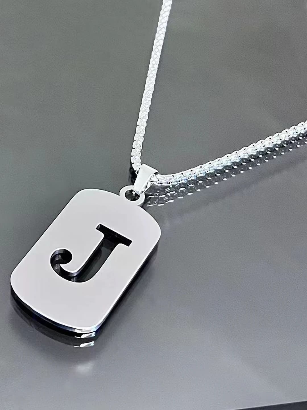 Титановая сталь J ожерелье