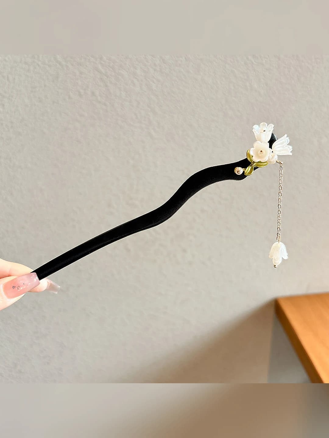 2# Lily of the valley tassels hairpin, 18.5 cm