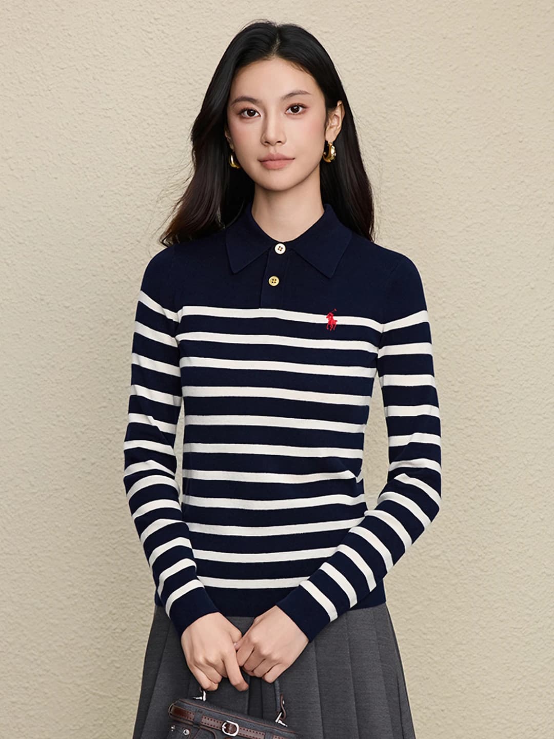 Navy [little horse embroidery]