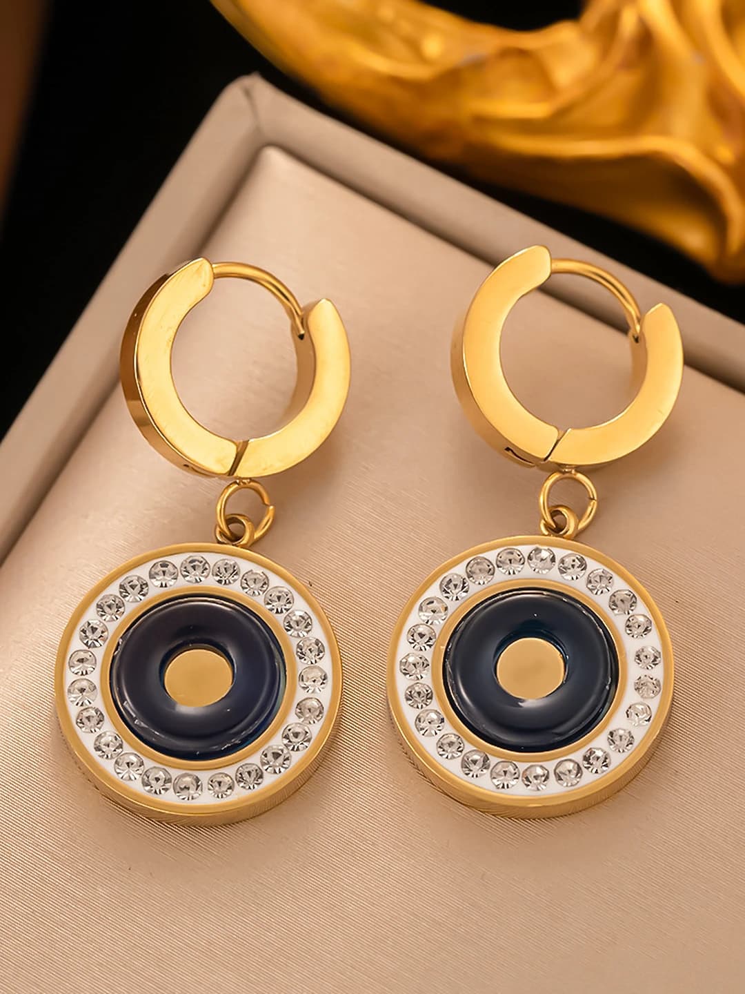 G3074, earrings, gold