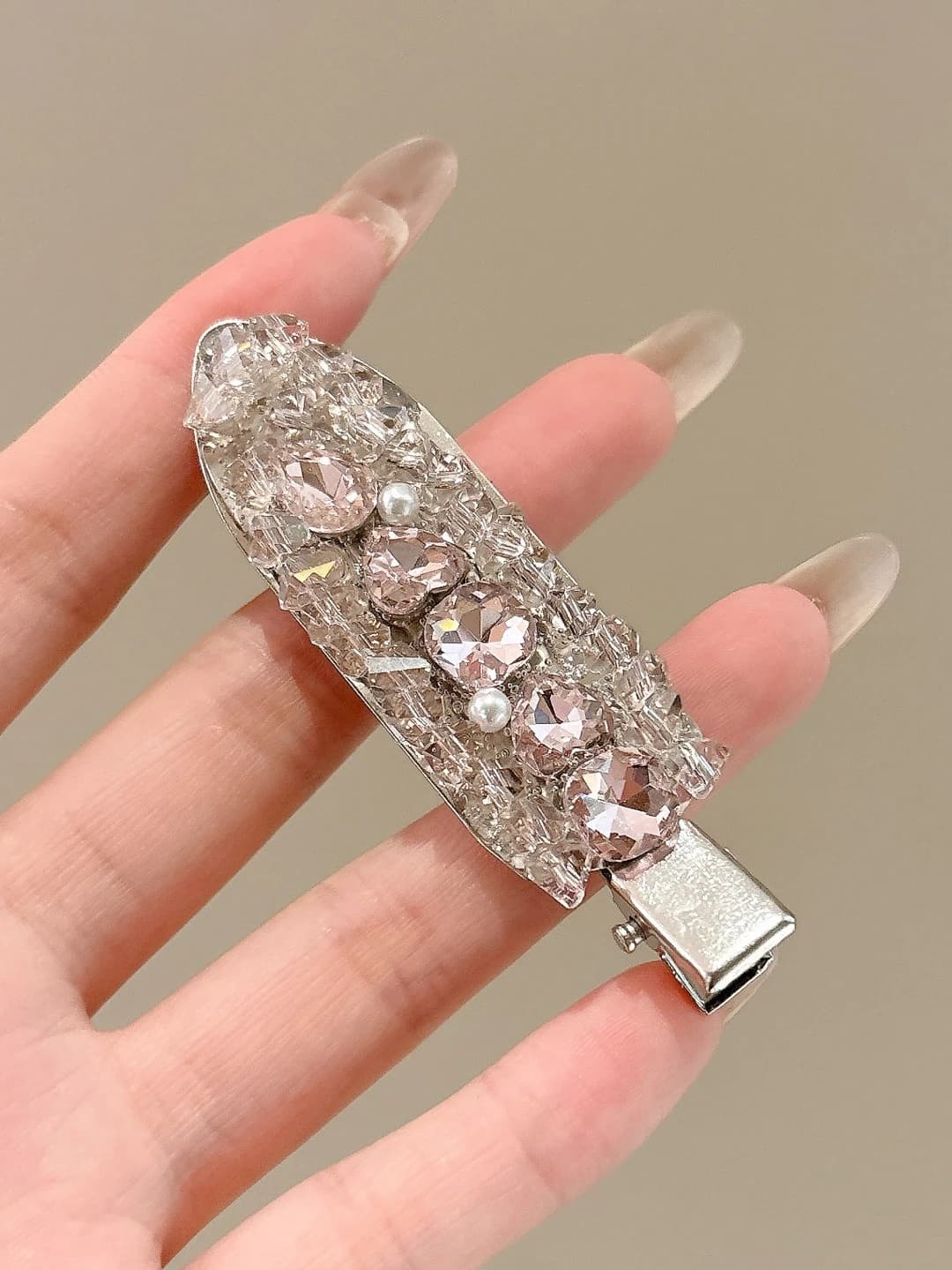 2# Pushti rangli kristal - 6.8 sm