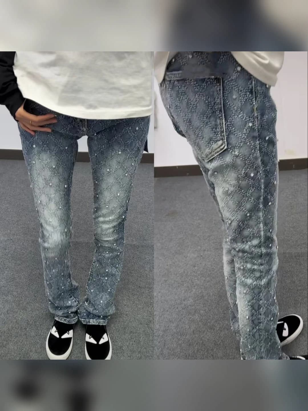 Women's 2026 retro slim fit jeans, long, mid-waist, straight cut, non-iron, stretch