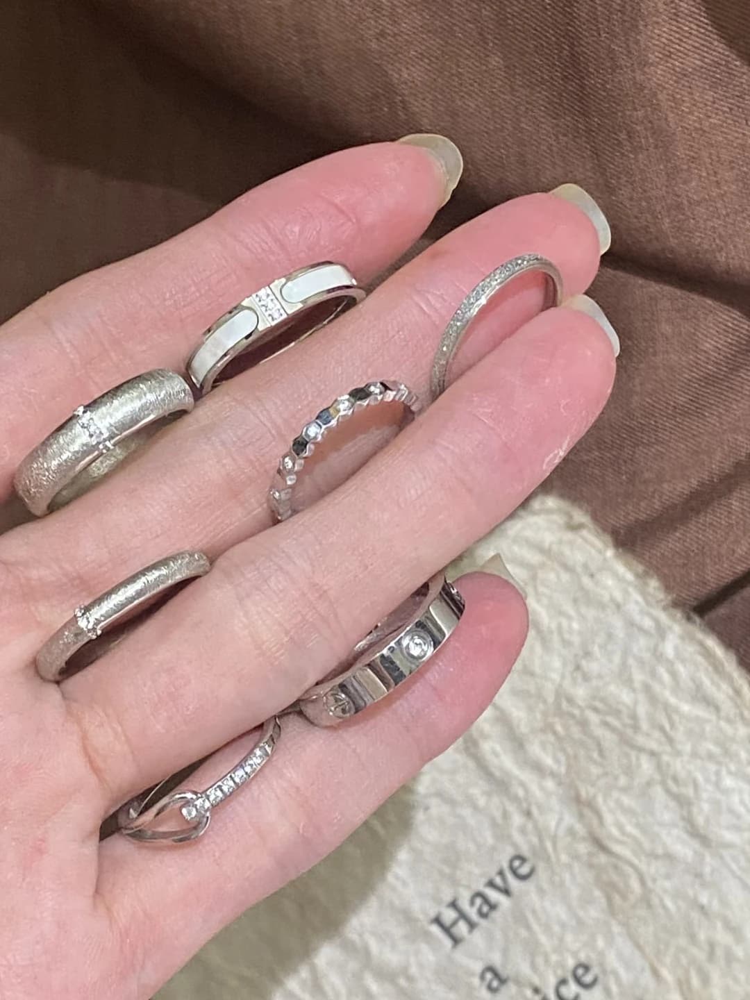 Кольцо для женщин осень-зима из 925 чистого серебра, регулируемый размер, ромбовидная и геометрическая форма, узор «небо в звездах», современный дизайн