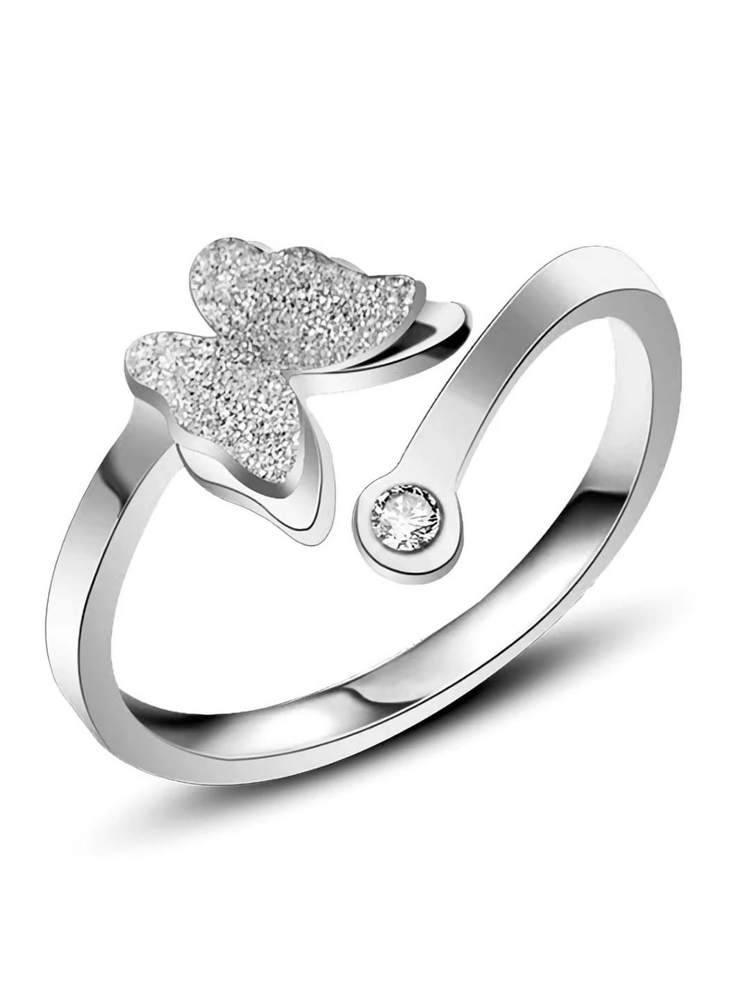 Open matte butterfly-Steel