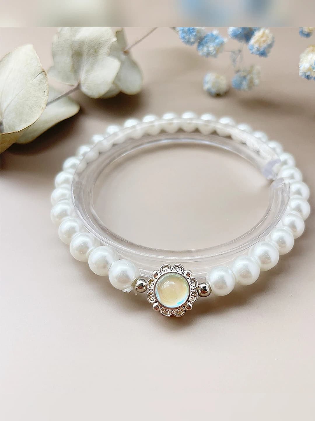 Yellow Fake pearl Bracelet #SZ226