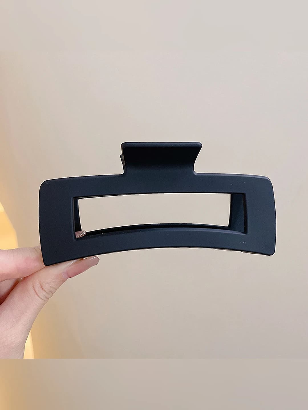 51# Extra large black square clip 13 cm