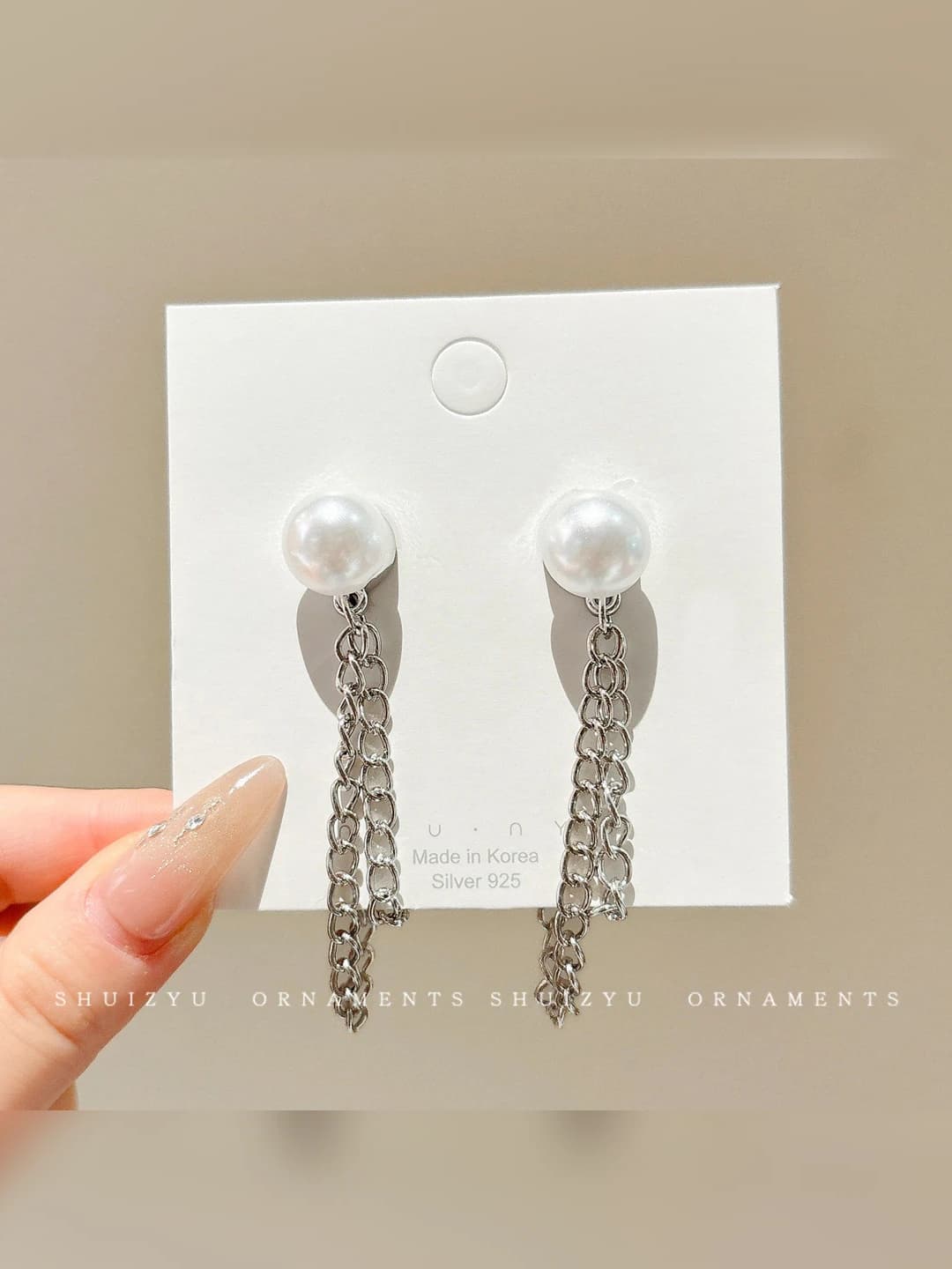 Pearl magnetic clasp 1 pair