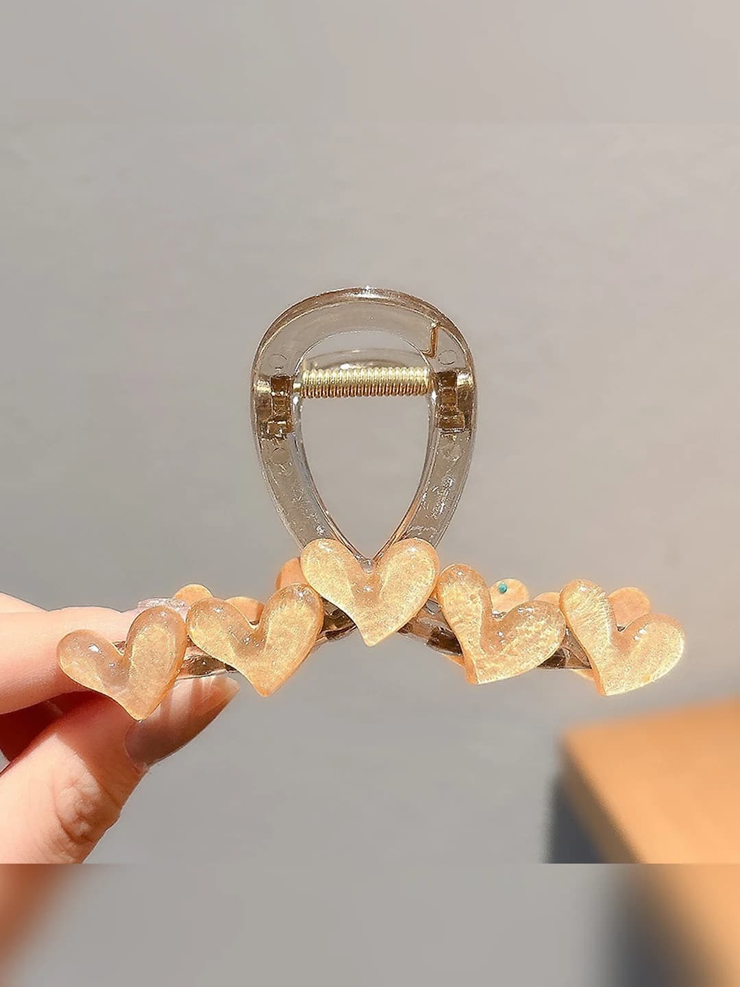 Кофейный, сердце, 8 см