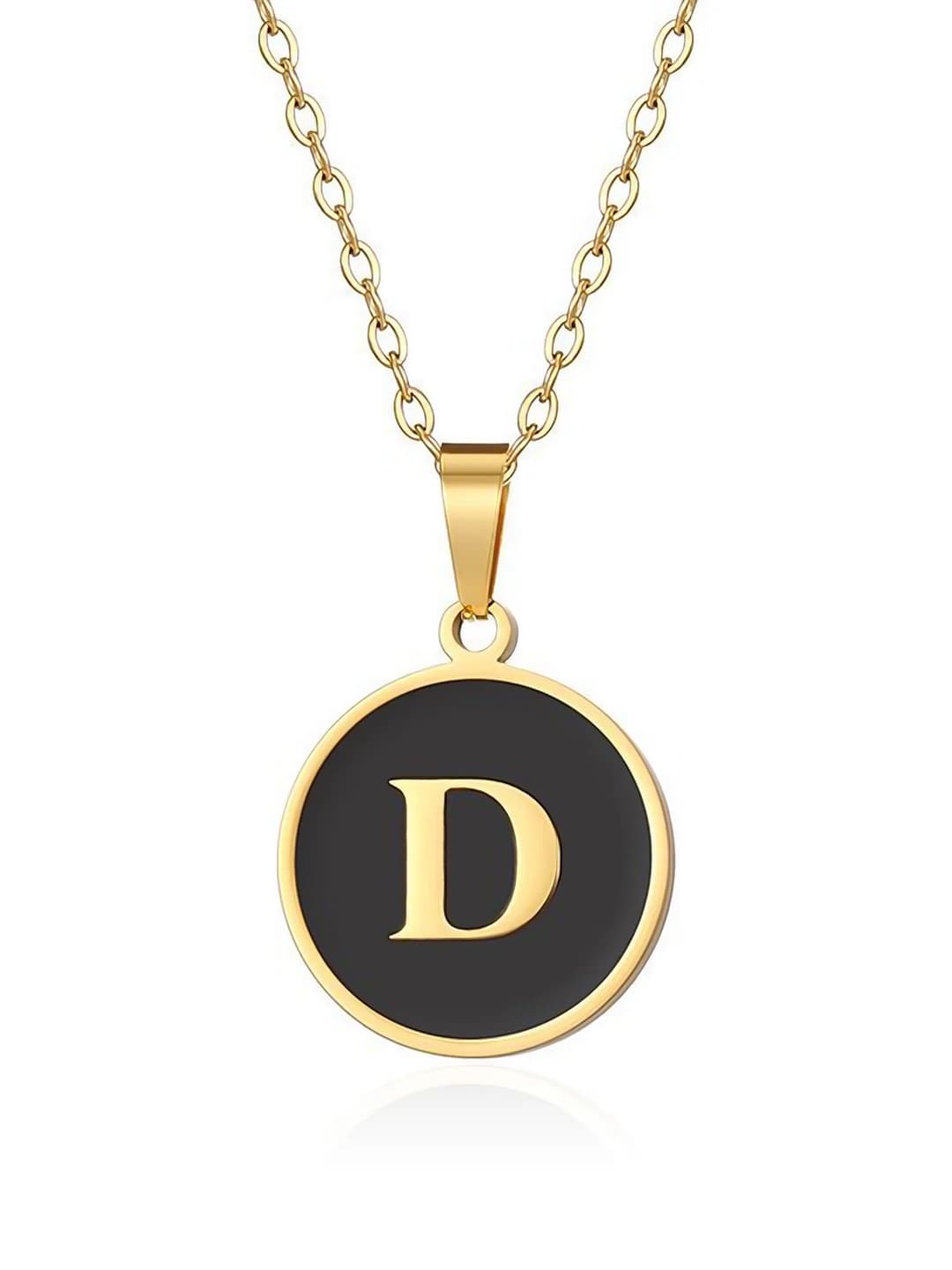 Gold letter D