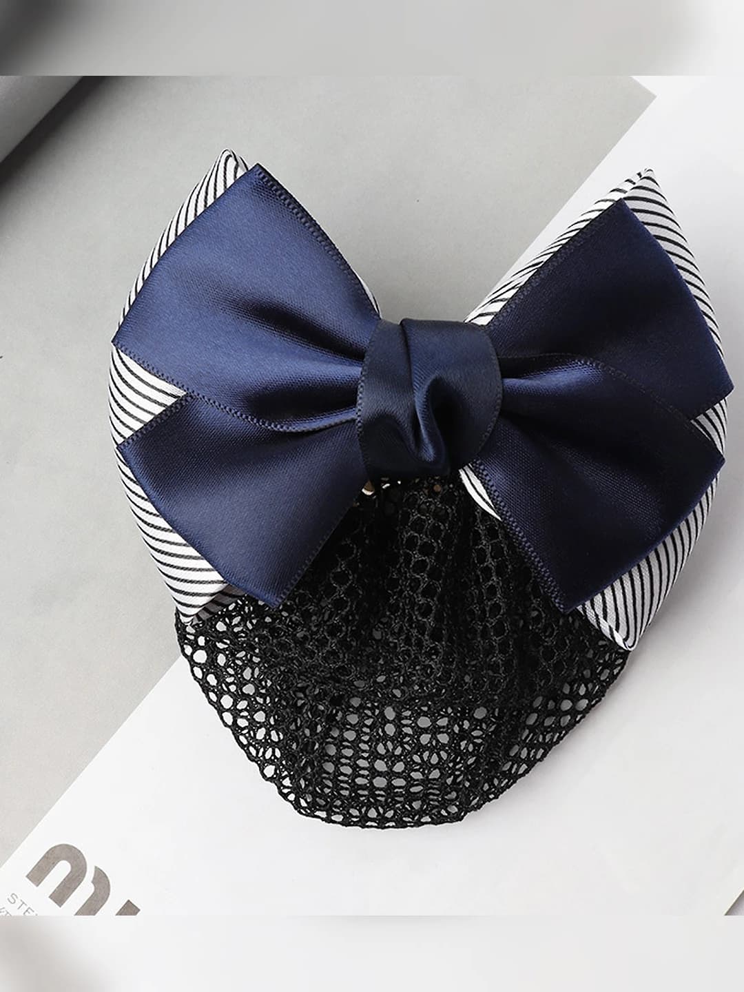 2-section, thin stripes, blue, fine mesh