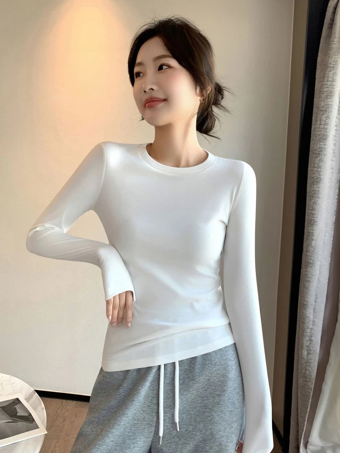 White, brushed